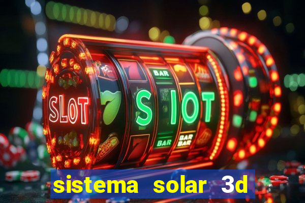 sistema solar 3d em movimento